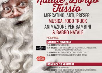 Natale nel Borgo di Tussio 2025, tornano i mercatini tra cibo, food e musica
