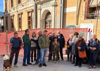 L’Aquila, flash mob per la ricostruzione di Palazzo Carli