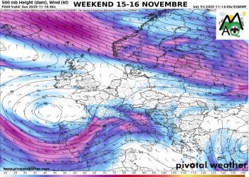 Previsioni weekend 15-16 novembre