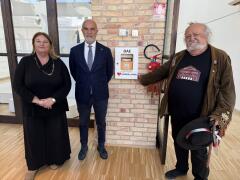 All’Aurum un nuovo defibrillatore donato dal Generale Ezio Cappa