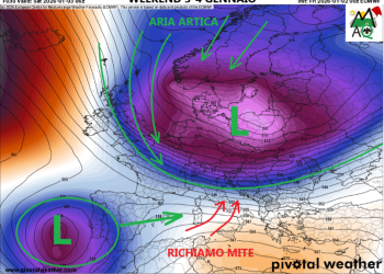 Previsioni fine settimana 3-4 gennaio 2026