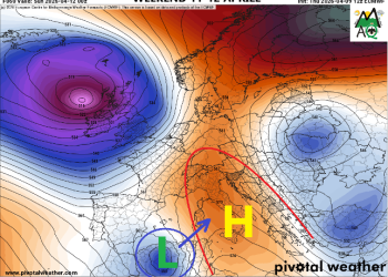 Previsioni meteo fine settimana