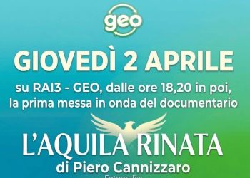 “L’Aquila Rinata”, in onda giovedì 2 aprile su Rai 3